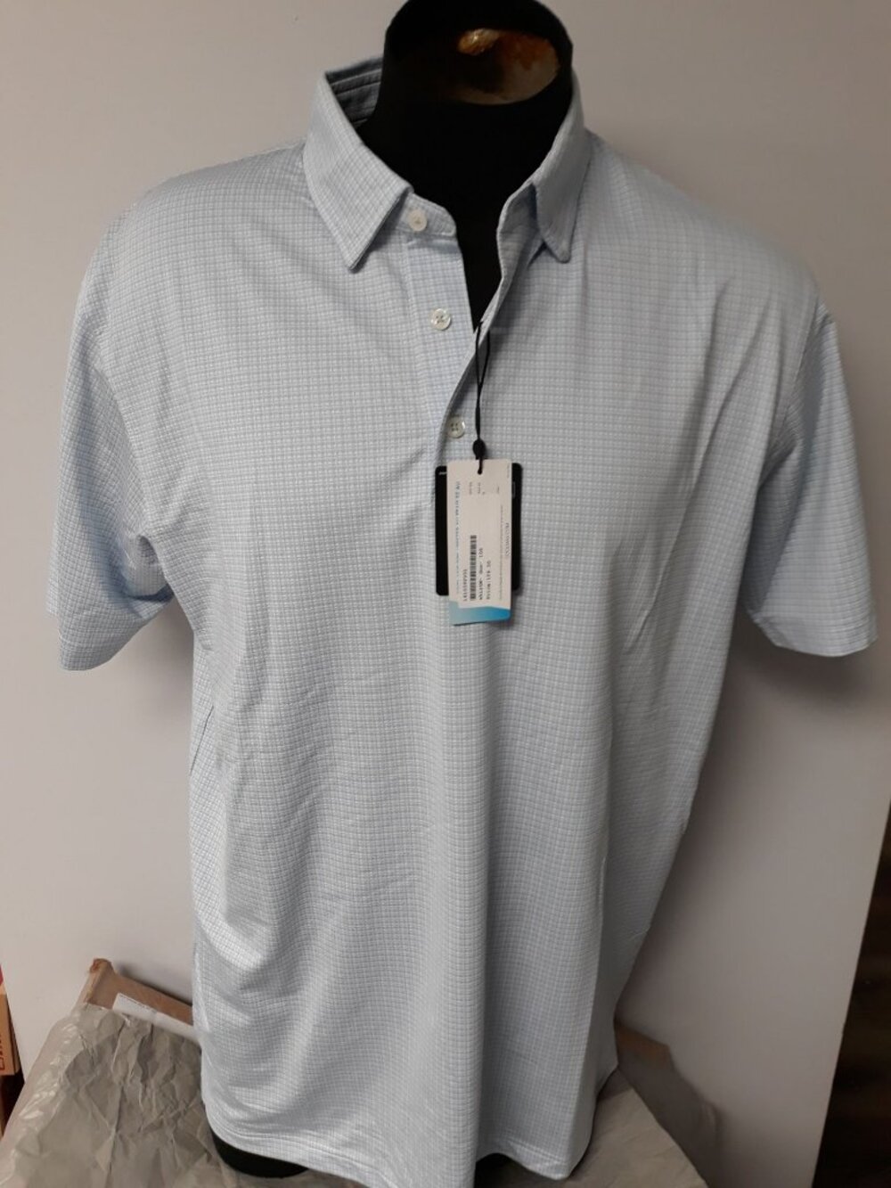 Dunning Men's Golf Shirt  Blue Size L NEW WITH TAGS!